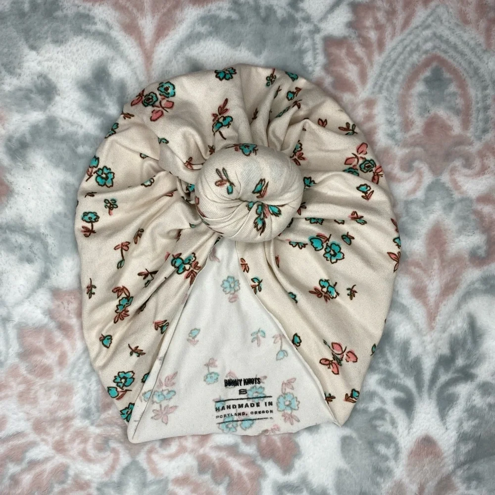 Handmade Kids Floral Turban Hat